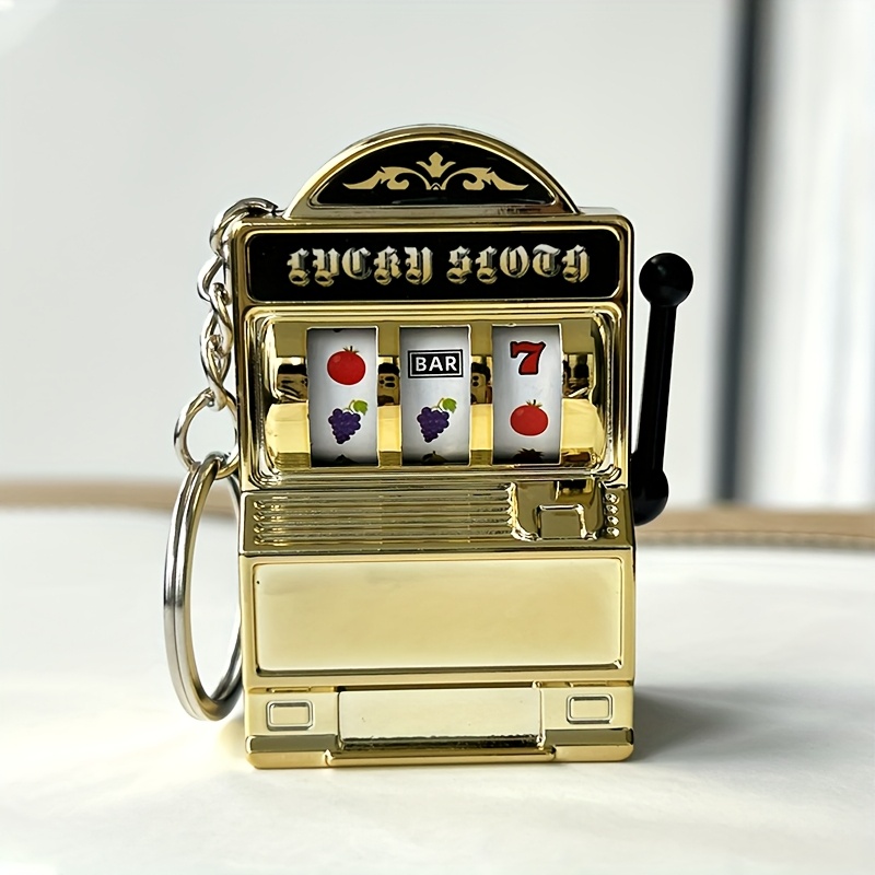 Gaming Accessories Mobile - Funky Style Slot Machine Keychain, Novelty