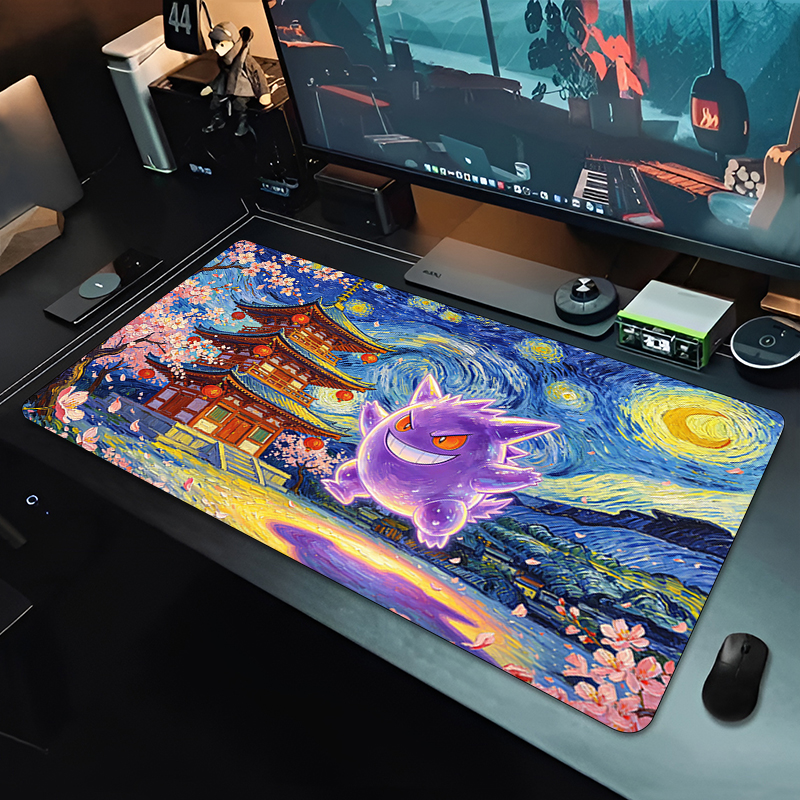 Gaming Accessories Keyboards - Anime Mouse Pad Pokemon Gengar Professional