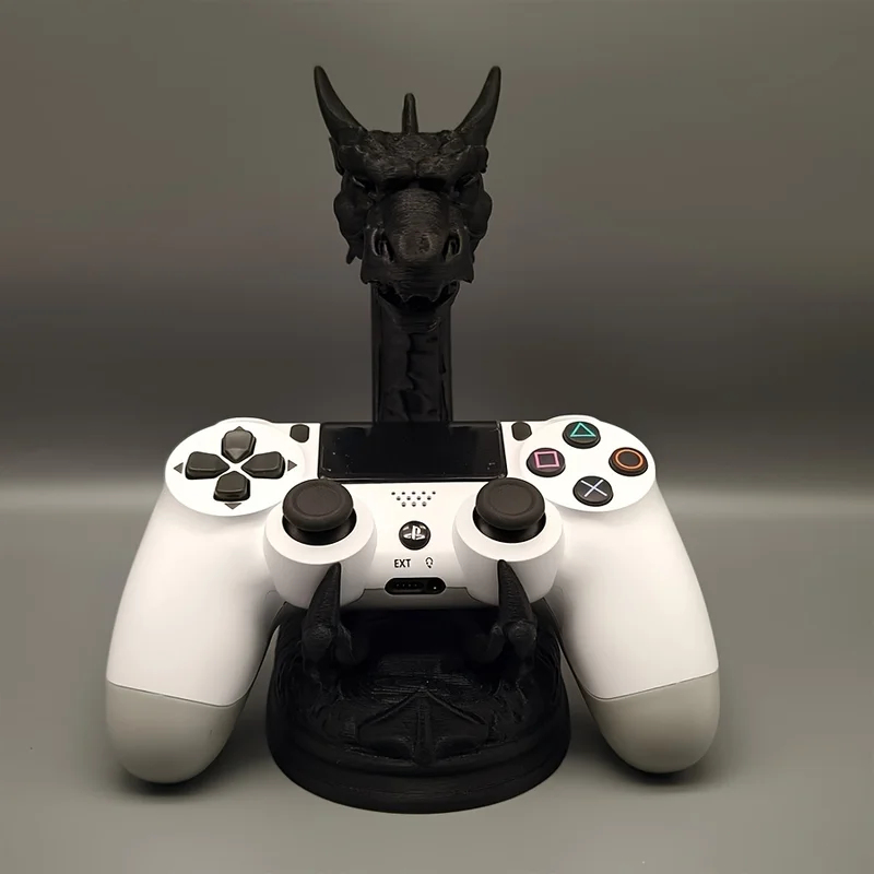 Accessories For Your Gaming Room - 3D Printed Fantasy Dragon Skull Controller