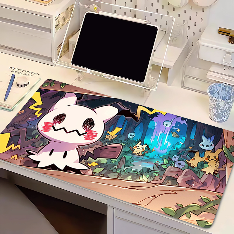Gaming Accessories Setup - Natural Rubber Mouse Pad Pokemon Mimikyu