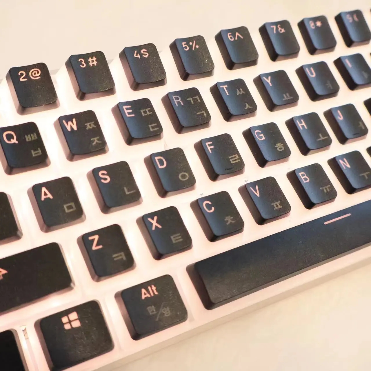 Gaming Set Accessories - Hangul Keycap Korean Layout Keycap Pudding