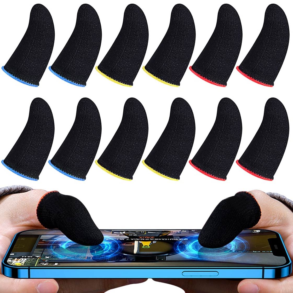 Gaming Accessories Mobile - Gaming Finger Sleeve Breathable Fingertips For