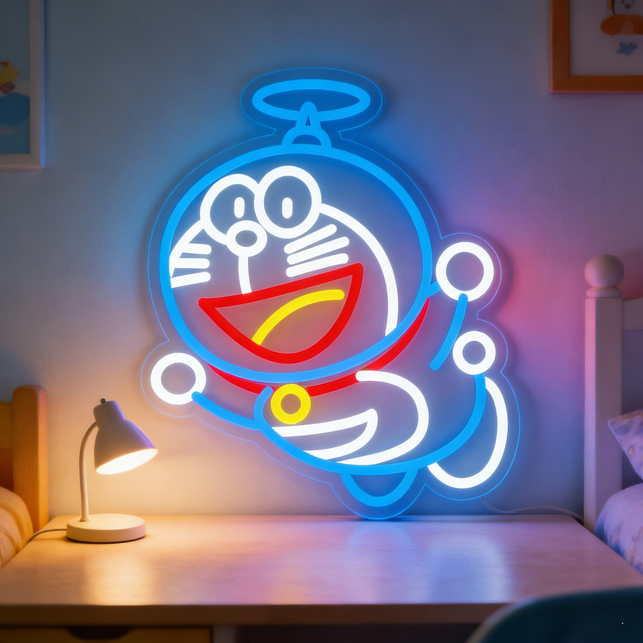 Accessories For Your Gaming Room - Doraemon Neon Sign LED USB Dimmable