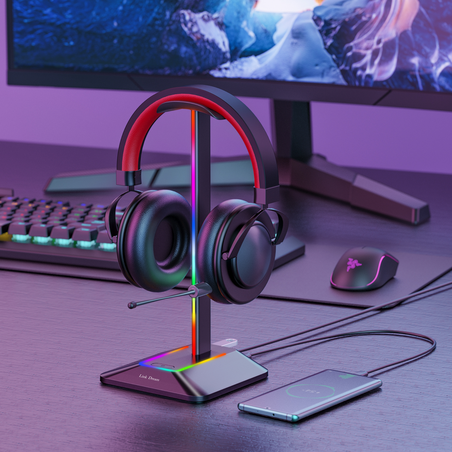 New Bee Z8 RGB Headphones Stan - Gaming Set Accessories avaliação e preço