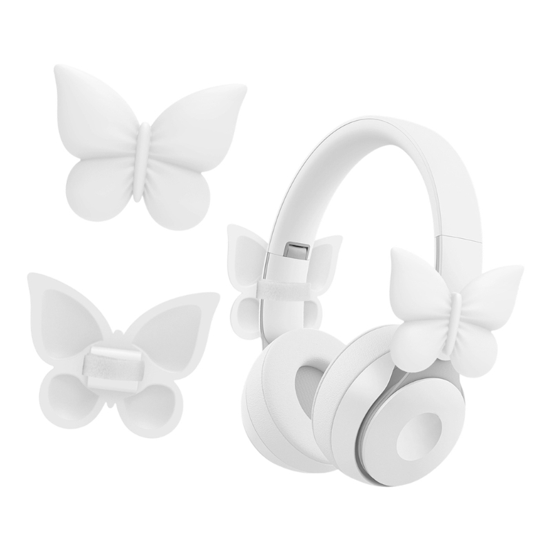  2Pcs Silicone Bowknot Earbuds - Gaming Accessories Women avaliação e preço