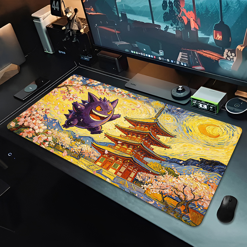 Anime Mouse Pad Pokemon Gengar - Gaming Accessories Keyboards avaliação e preço