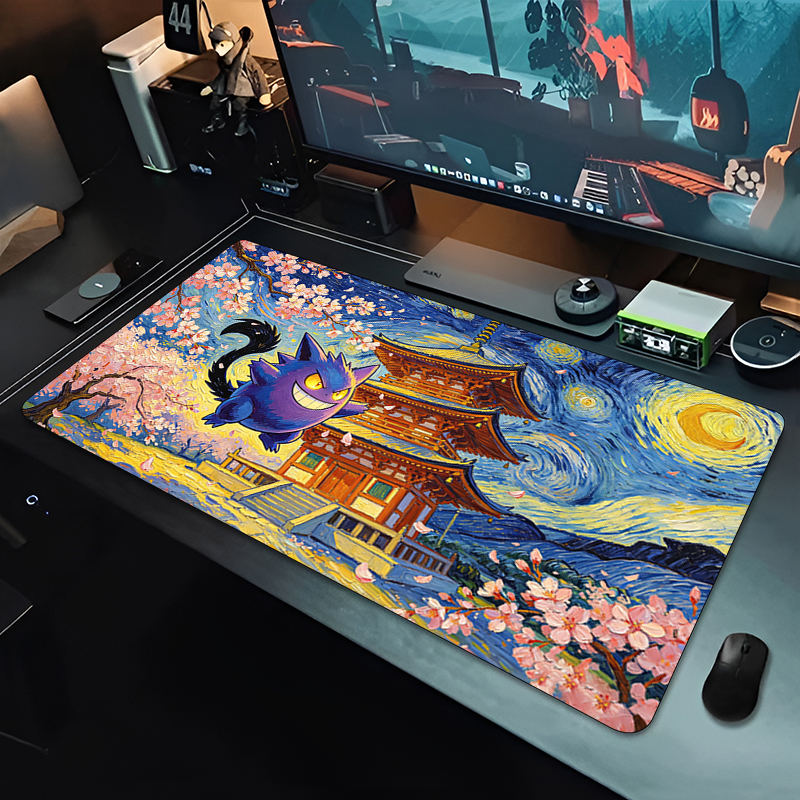 Anime Mouse Pad Pokemon Gengar - Gaming Accessories Keyboards avaliação e preço