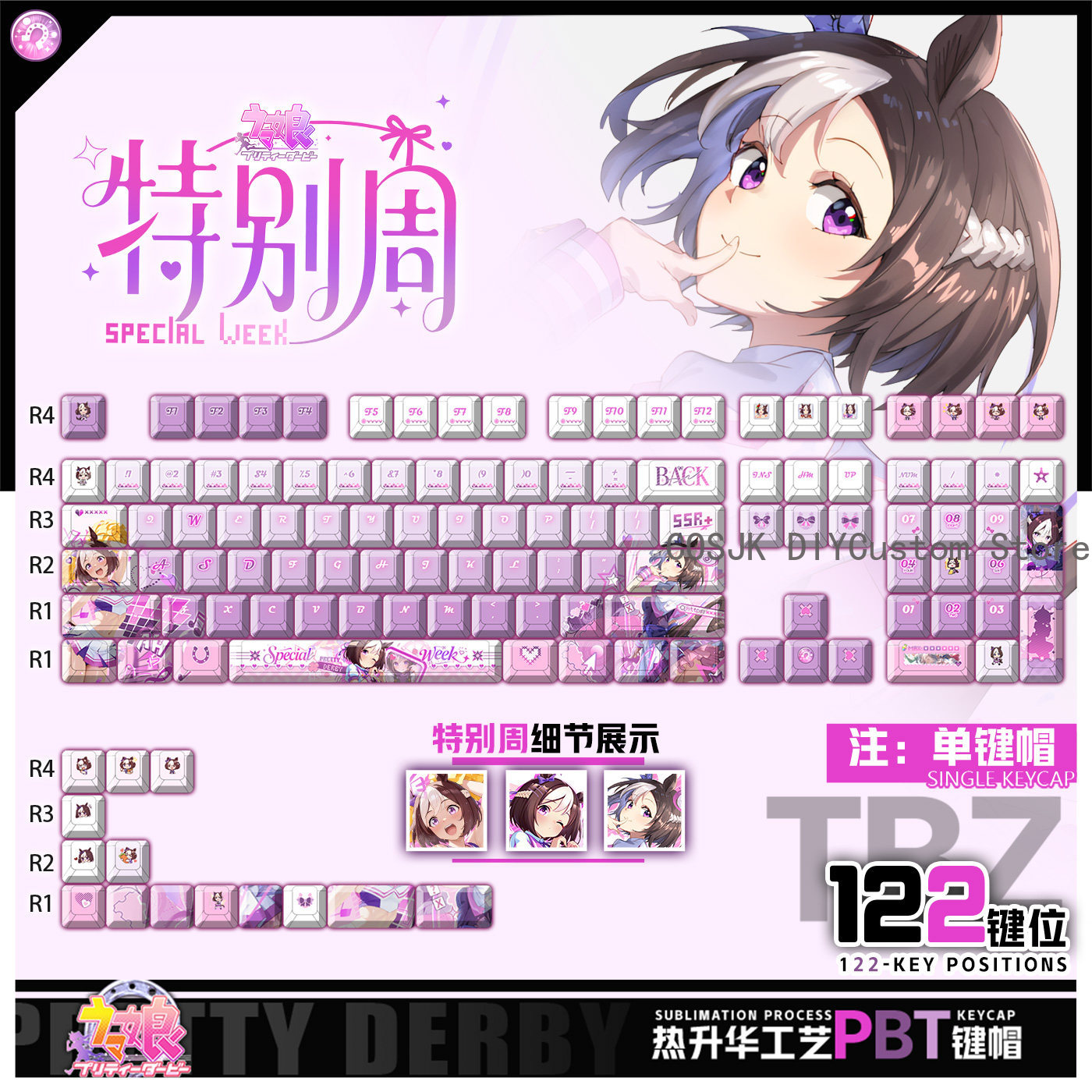 122 Keys Anime Umamusume: Pret - Gaming Accessories Gamestop avaliação e preço