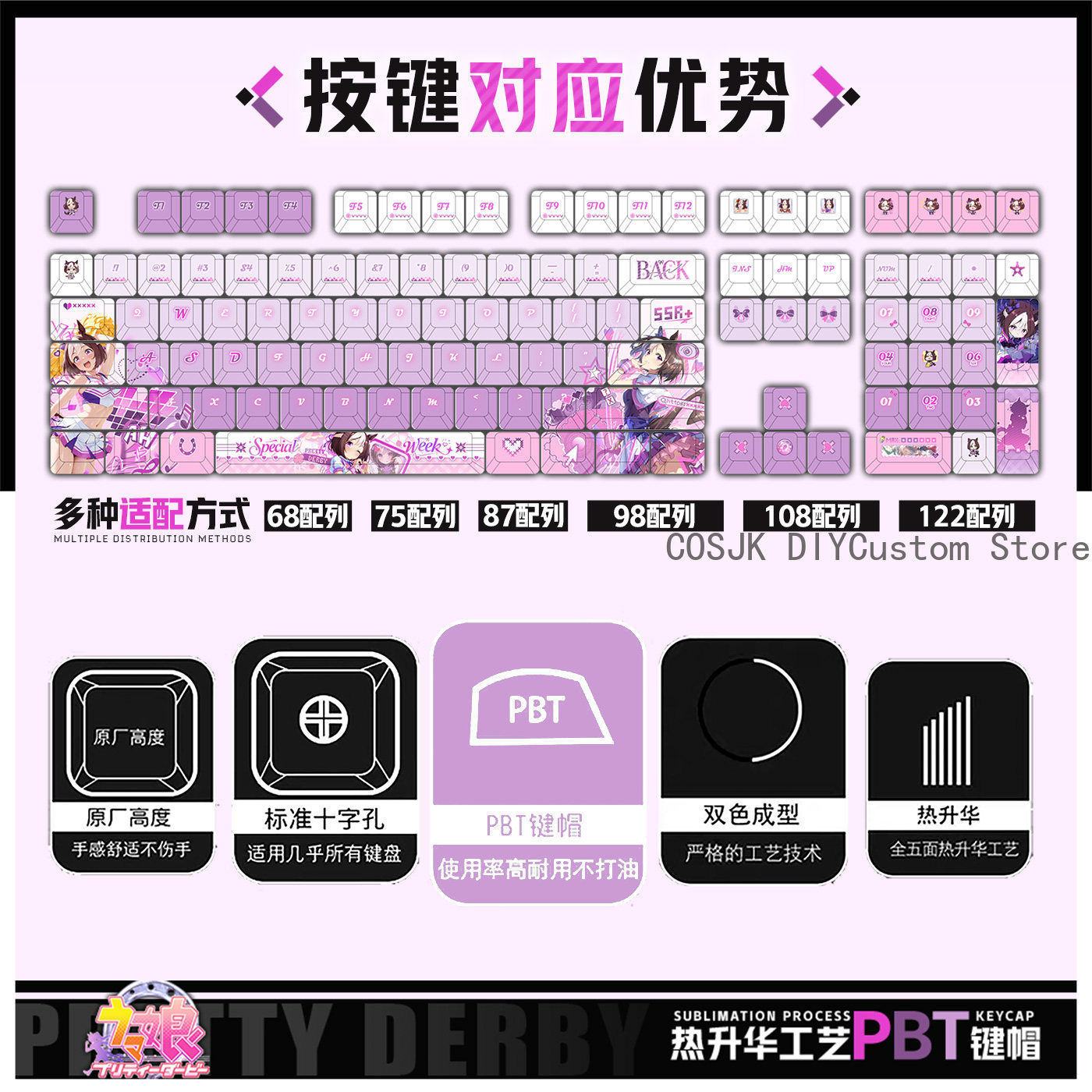 122 Keys Anime Umamusume: Pret - Gaming Accessories Gamestop avaliação e preço