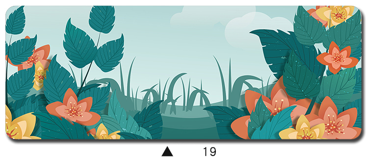 tropical plant mouse pad gamer - Gaming Accessories Best avaliação e preço