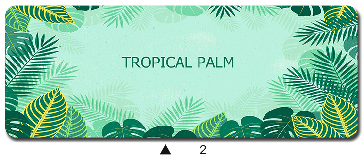 tropical plant mouse pad gamer - Gaming Accessories Best avaliação e preço