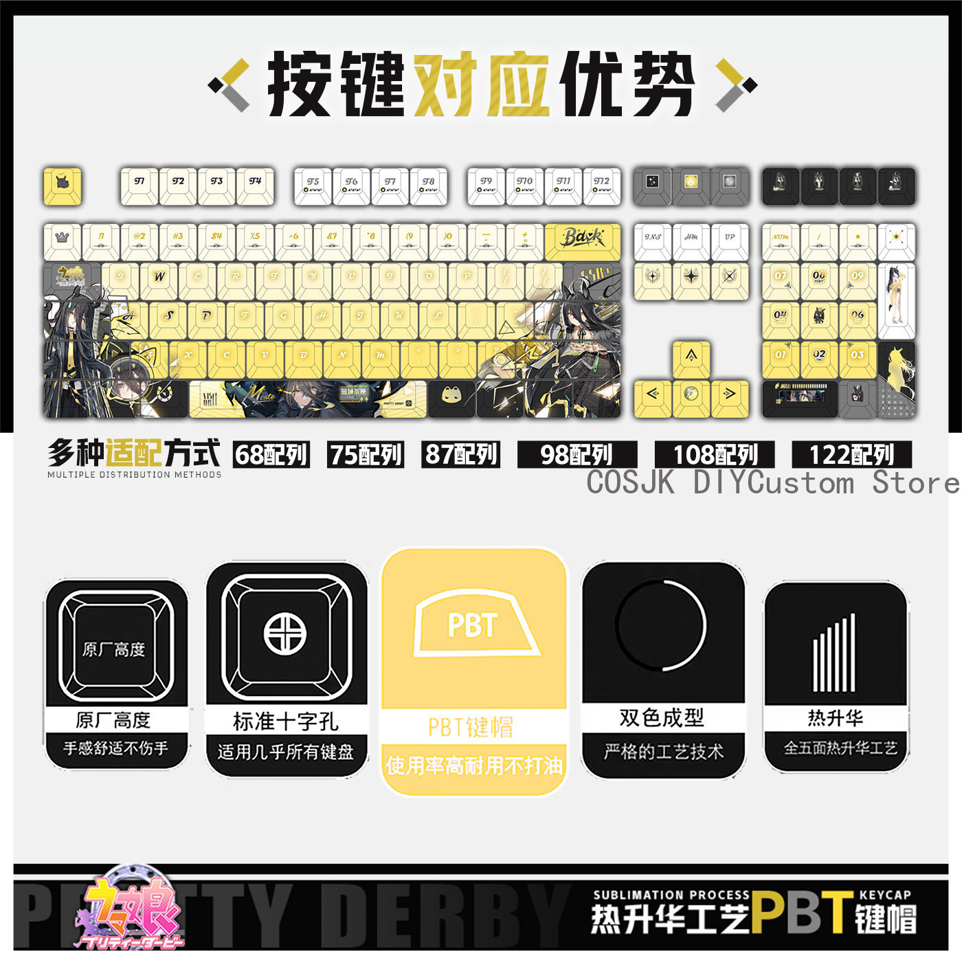 122 Keys Anime Umamusume: Pret - Gaming Accessories Gamestop avaliação e preço