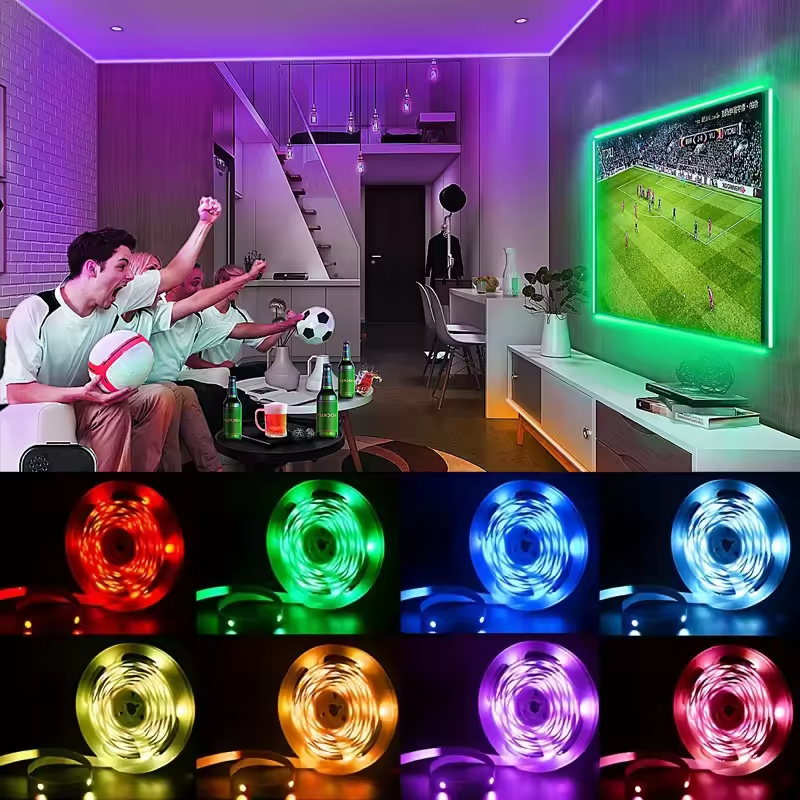 Led Lights for TV 3 Key Contro - Gaming Accessories Wall avaliação e preço