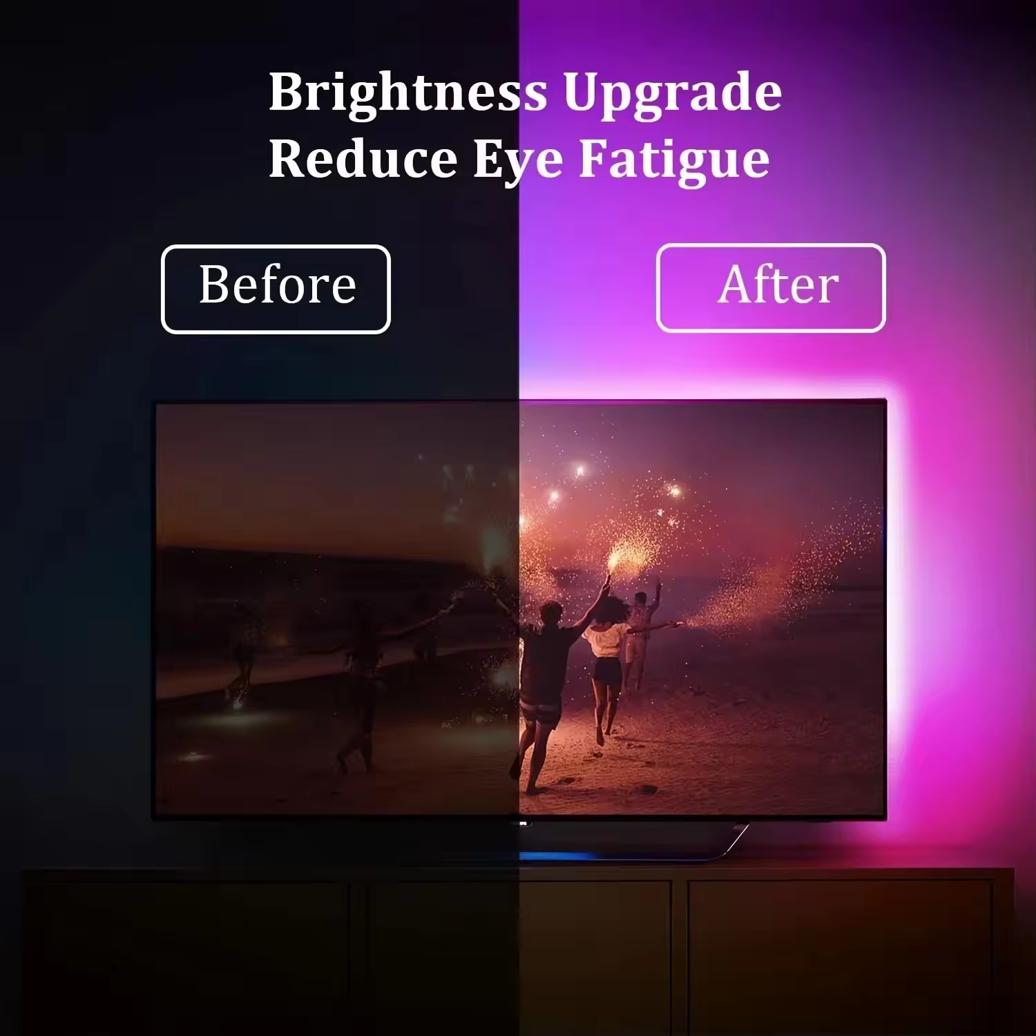 Led Lights for TV 3 Key Contro - Gaming Accessories Wall avaliação e preço