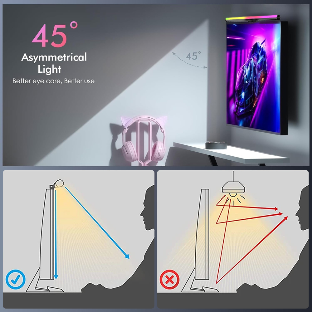 Screen Hanging Lamp Monitor Li - Gaming Accessories Wall avaliação e preço