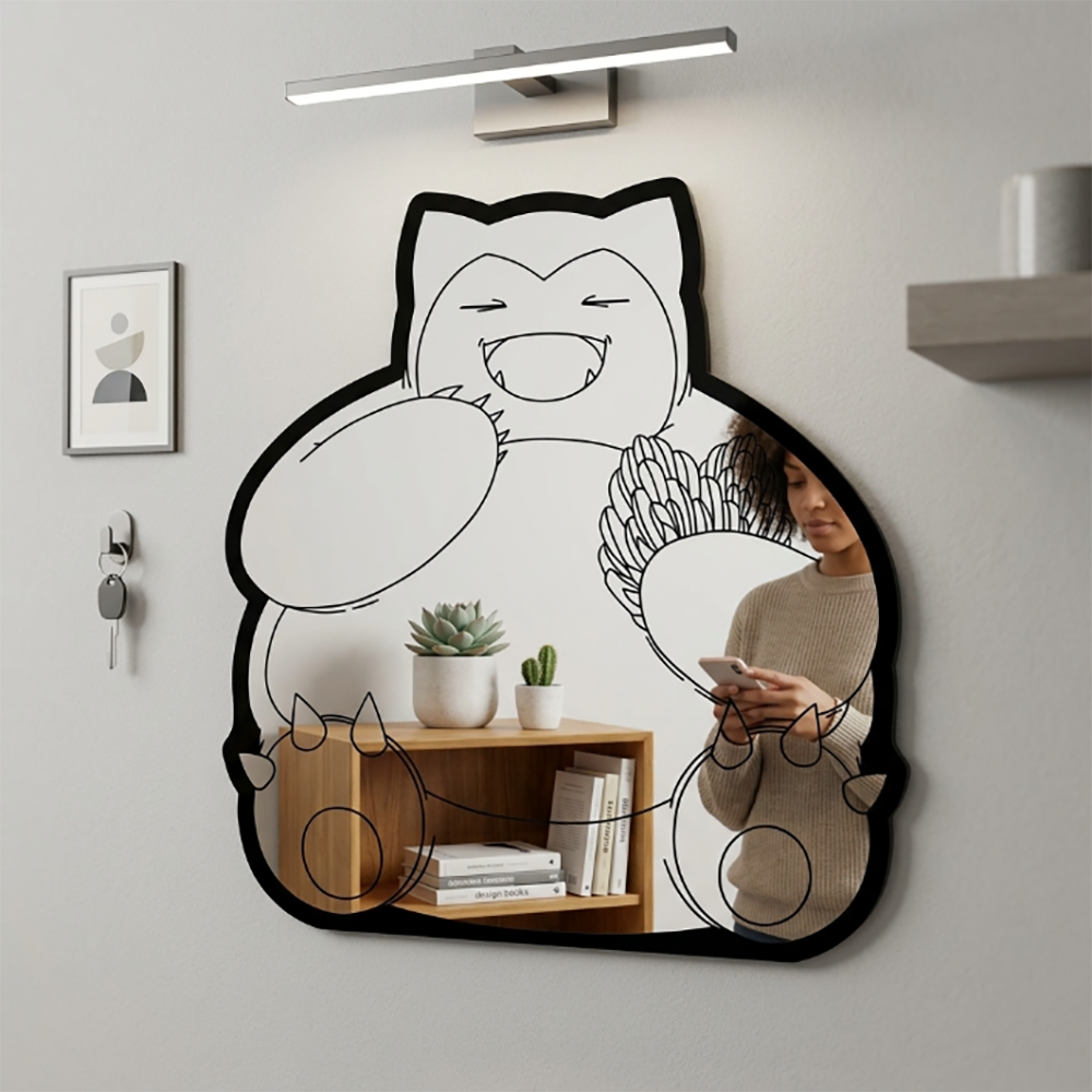 Cute Snorlax Outline Wall Hang - Accessories For Your Gaming Room avaliação e preço