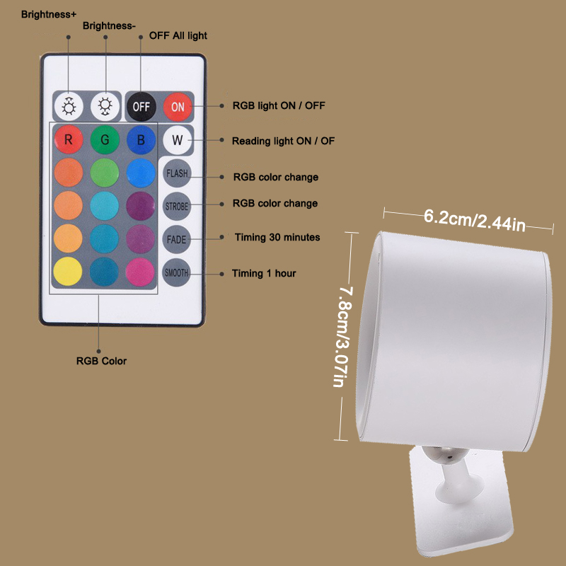 Led Wall Lamp Touch Control Re - Gaming Accessories Wall avaliação e preço