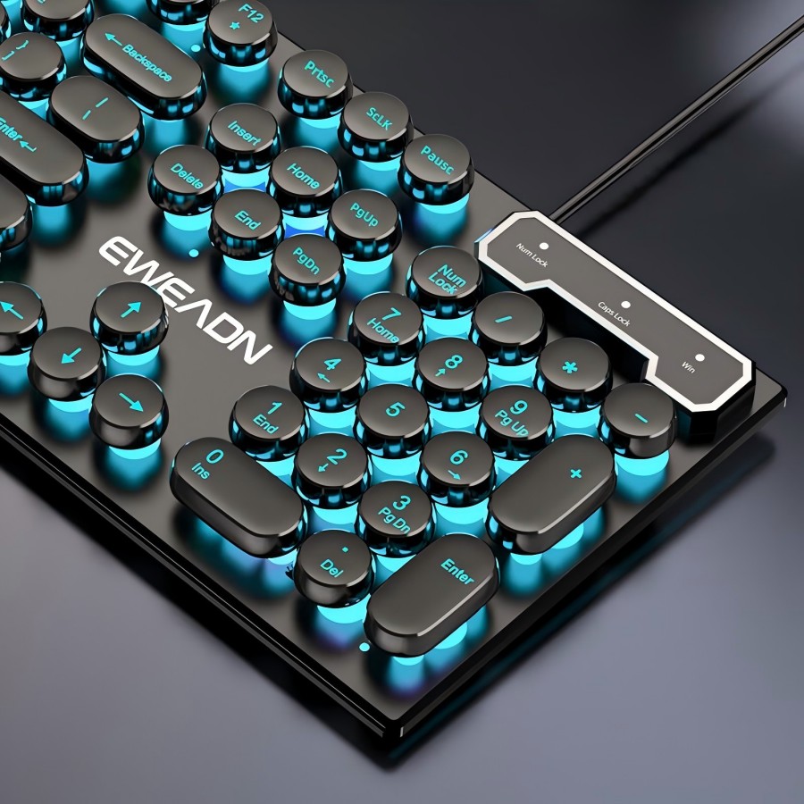 EWEADN Typewriter Gaming Keybo - Gaming Accessories Keyboards avaliação e preço