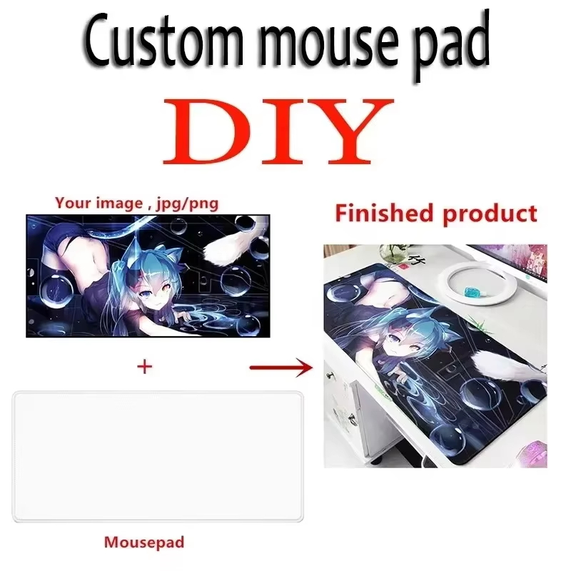 DIY Custom Mouse Pad XXL Anime - Gaming Accessories Keyboards avaliação e preço