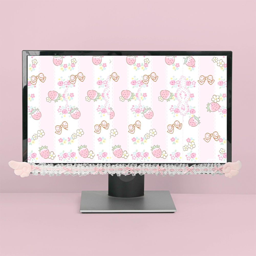 Bow Lace Cute Table Screen Dec - Accessories For Your Gaming Room avaliação e preço