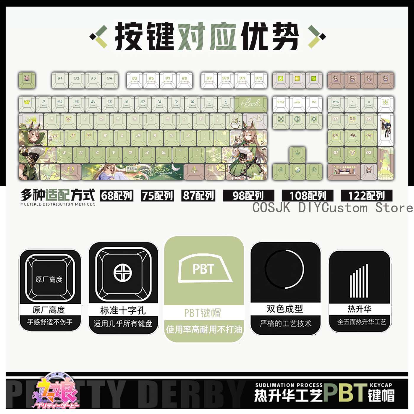 122 Keys Anime Umamusume: Pret - Gaming Accessories Gamestop avaliação e preço