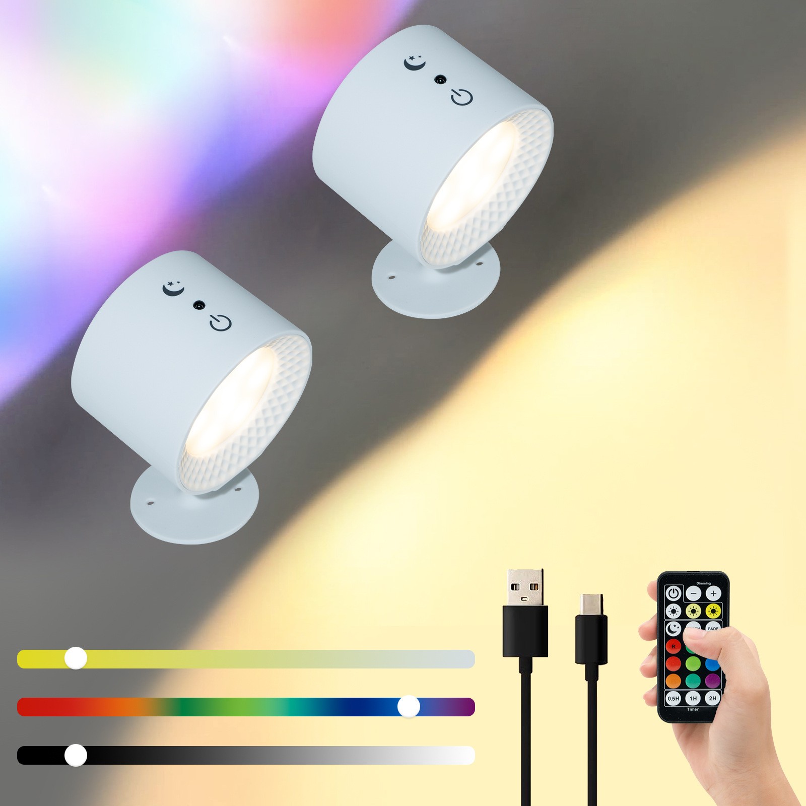 12 Color Wall Lamp Wireles Tou - Gaming Accessories Wall avaliação e preço