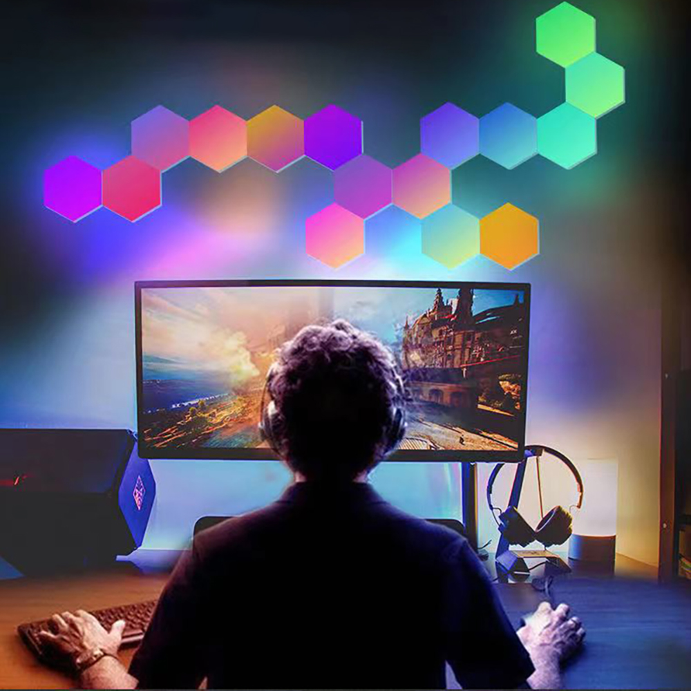 RGB Touch Led Wall Hexagon Lig - Gaming Accessories Wall avaliação e preço