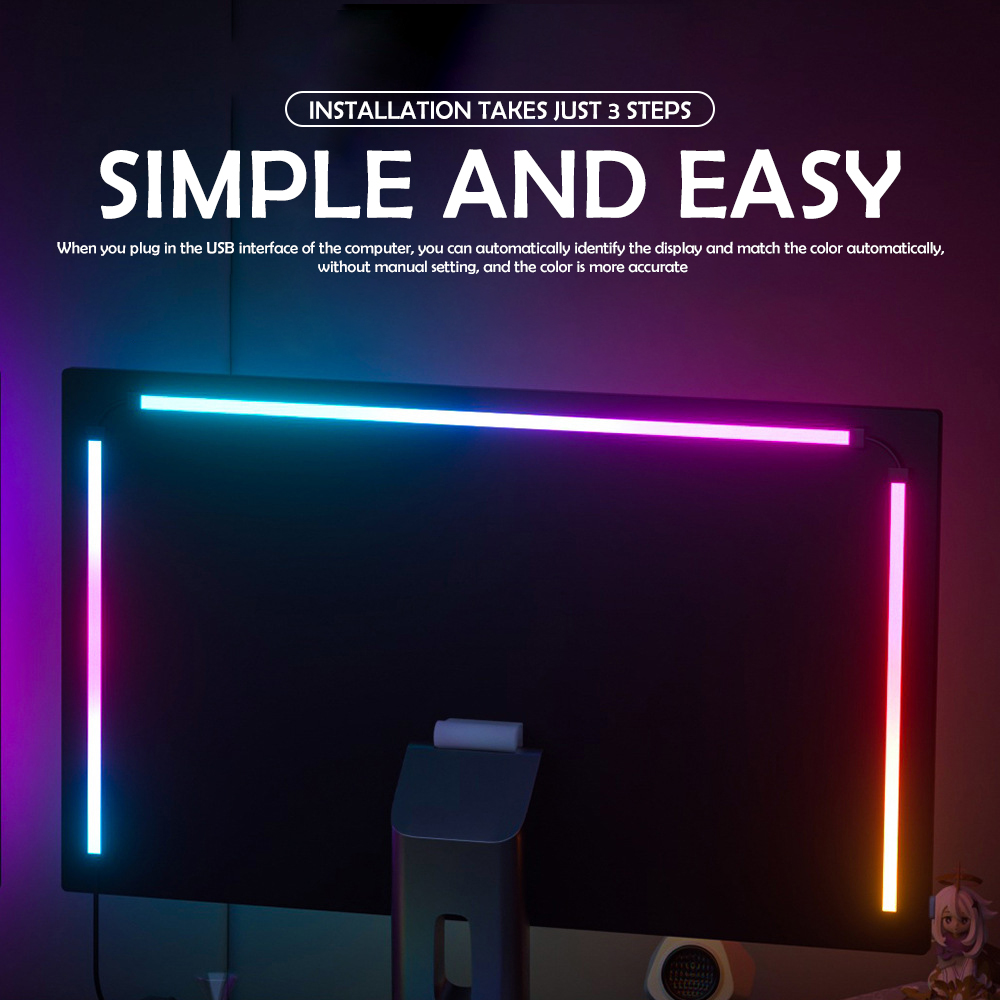 RGB Gaming Lights Strip Monito - Gaming Accessories Wall avaliação e preço