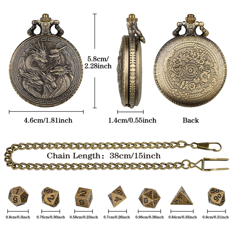 Steampunk Five Dragon Head Poc - Gaming Set Accessories avaliação e preço