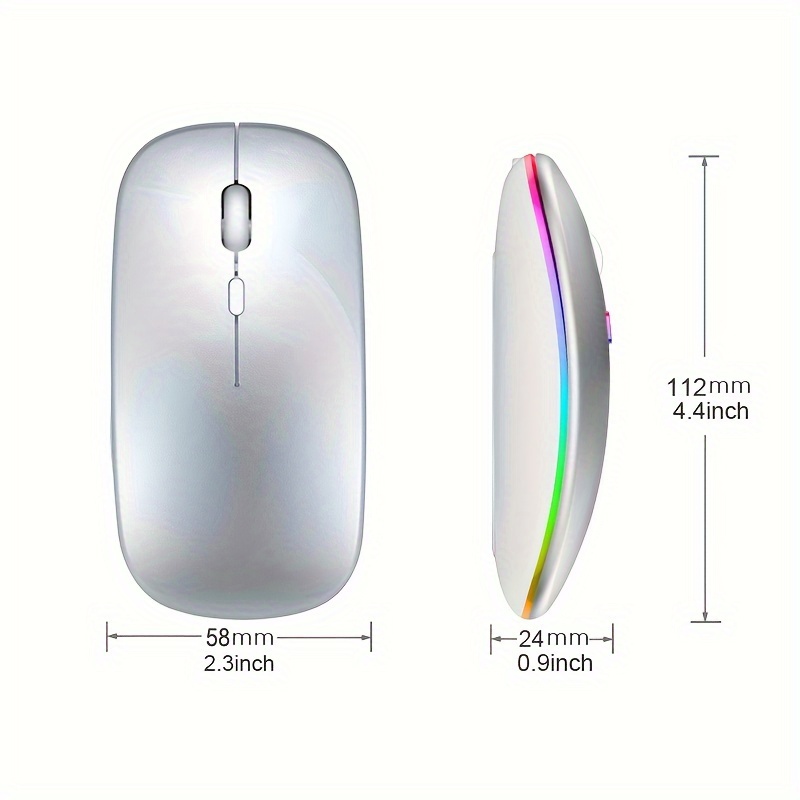 Wireless Mouse RGB Rechargeabl - Gaming Accessories avaliação e preço