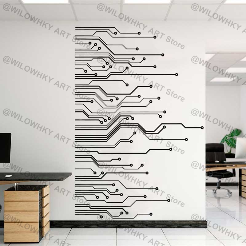 Circuit Board Science Playroom - Gaming Accessories Wall avaliação e preço