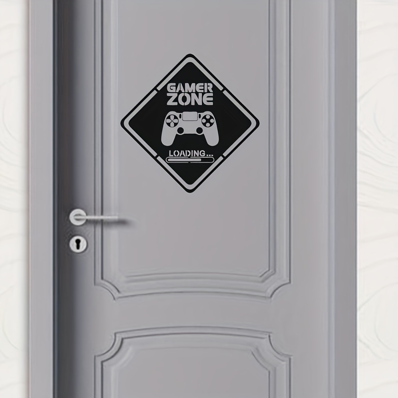 1pc Gamer Zone Door Decal Wall - Gaming Accessories Wall avaliação e preço