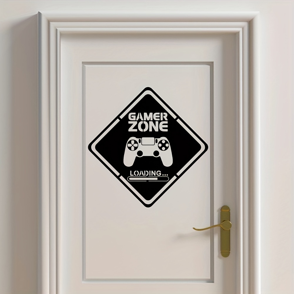 1pc Gamer Zone Door Decal Wall - Gaming Accessories Wall avaliação e preço