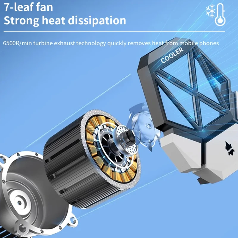 DY08 Mobile Phone Cooling Fan  - Gaming Accessories Mobile avaliação e preço