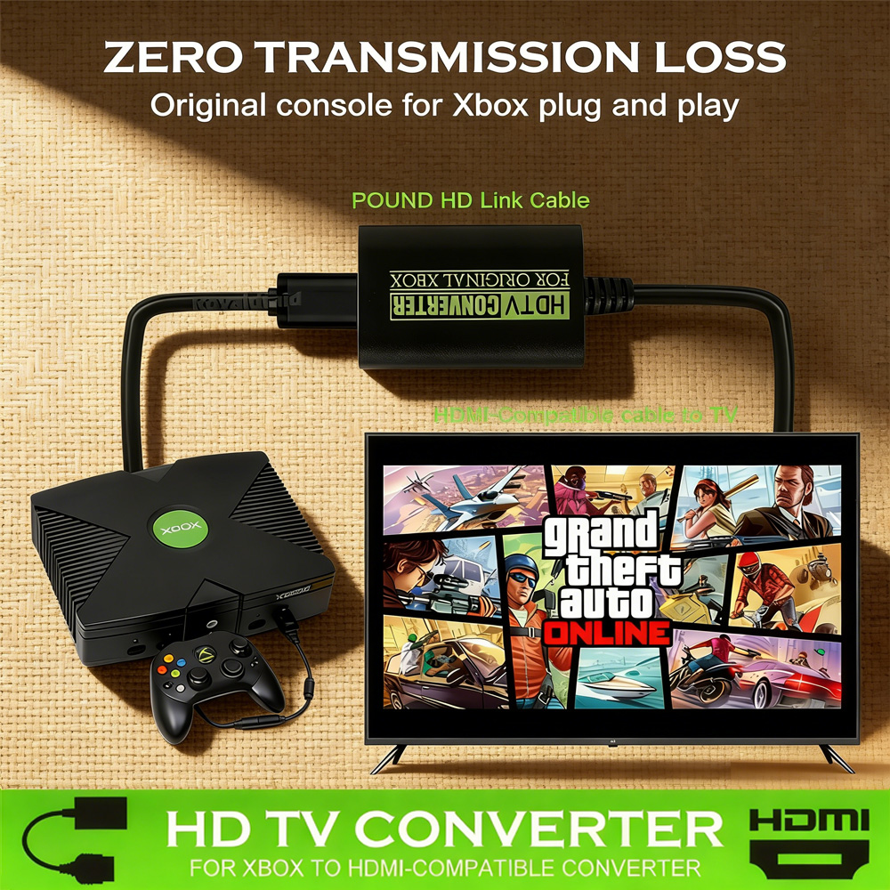 Original Xbox HDMI Cable Adapt - Gaming Accessories Best avaliação e preço
