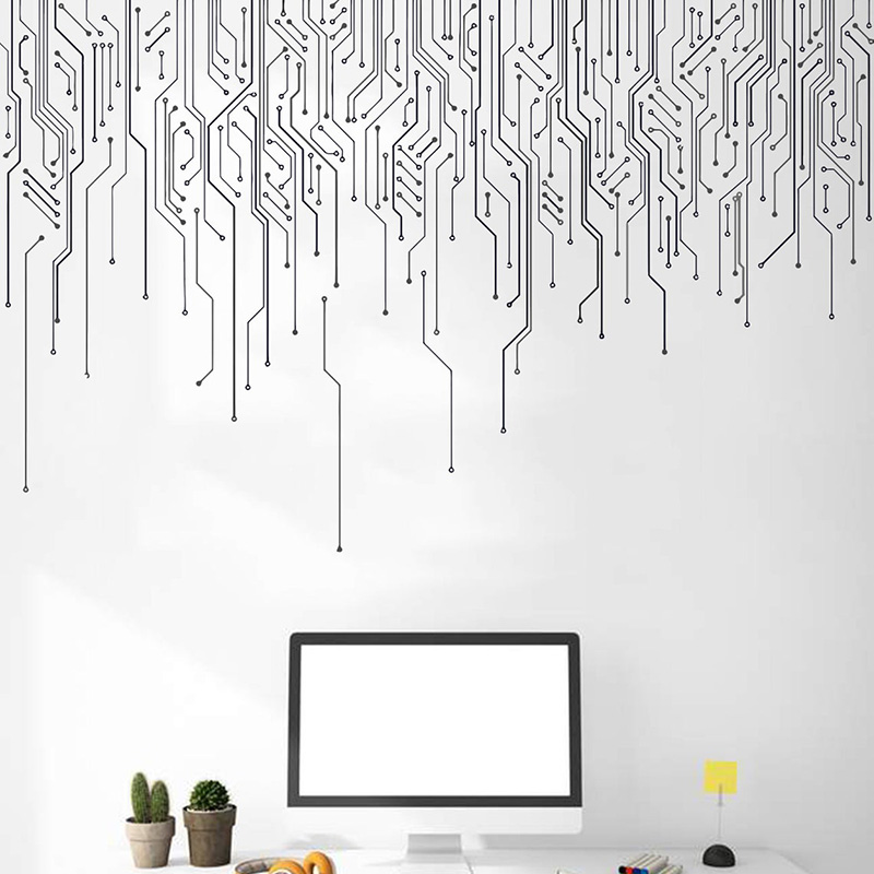 Computer IT Decor,Circuit Boar - Gaming Accessories Wall avaliação e preço