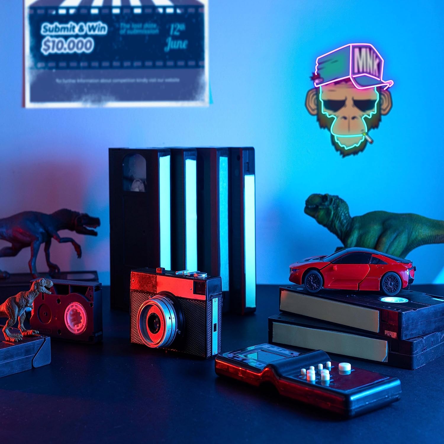 Cool Monkey with Hat Neon Sign - Gaming Accessories Wall avaliação e preço
