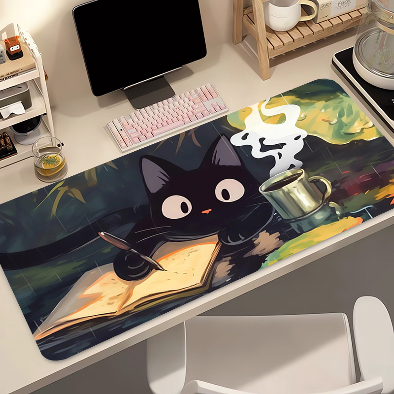 Kawaii Black Cat Silicone Soft - Gaming Accessories Women avaliação e preço