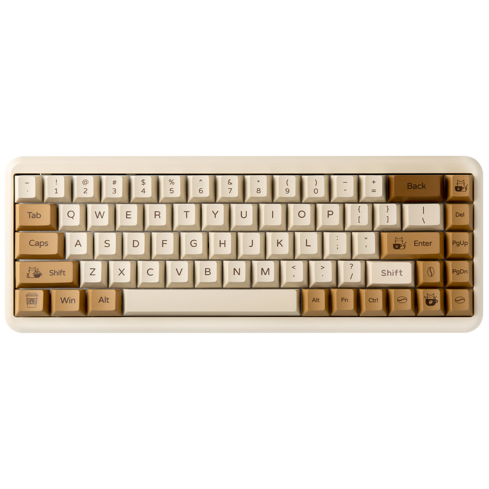 YUNZII Coffee Cat PBT Keycaps, - Gaming Set Accessories avaliação e preço