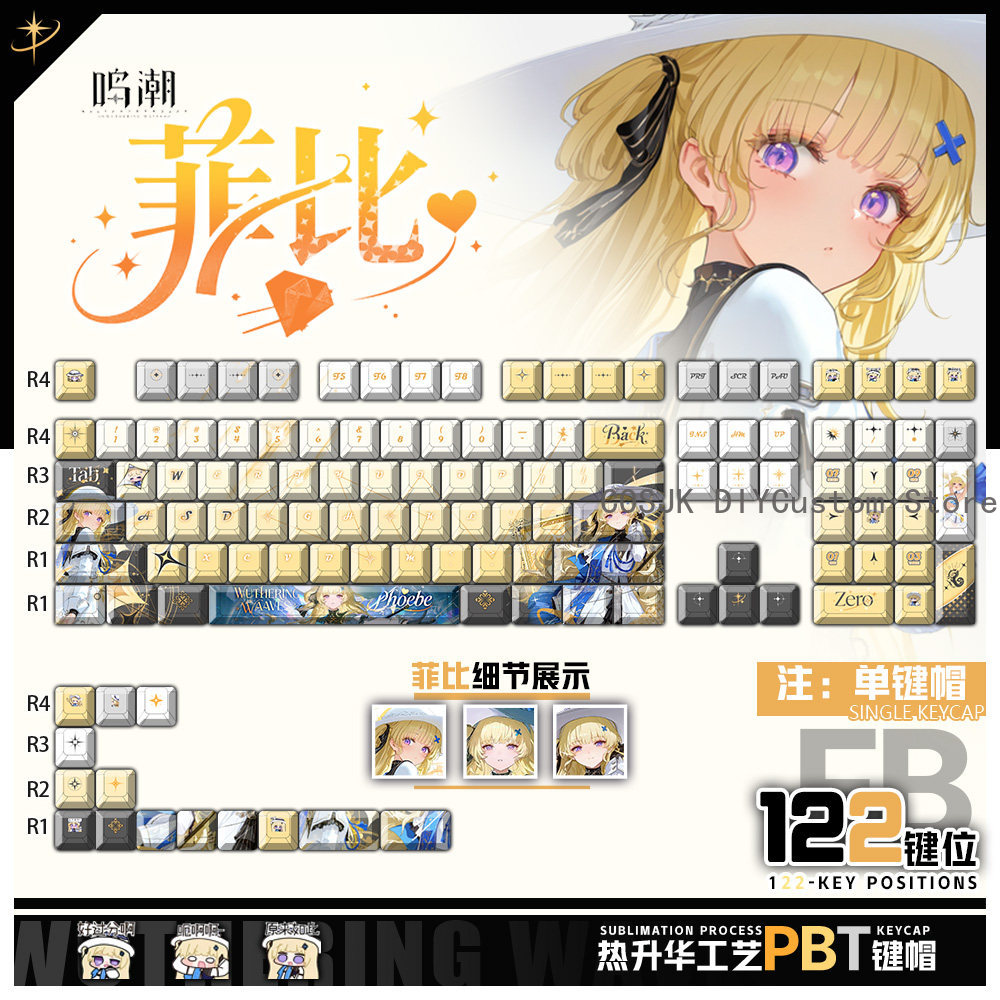 122 Keys Anime Phoebe Wutherin - Gaming Accessories Gamestop avaliação e preço