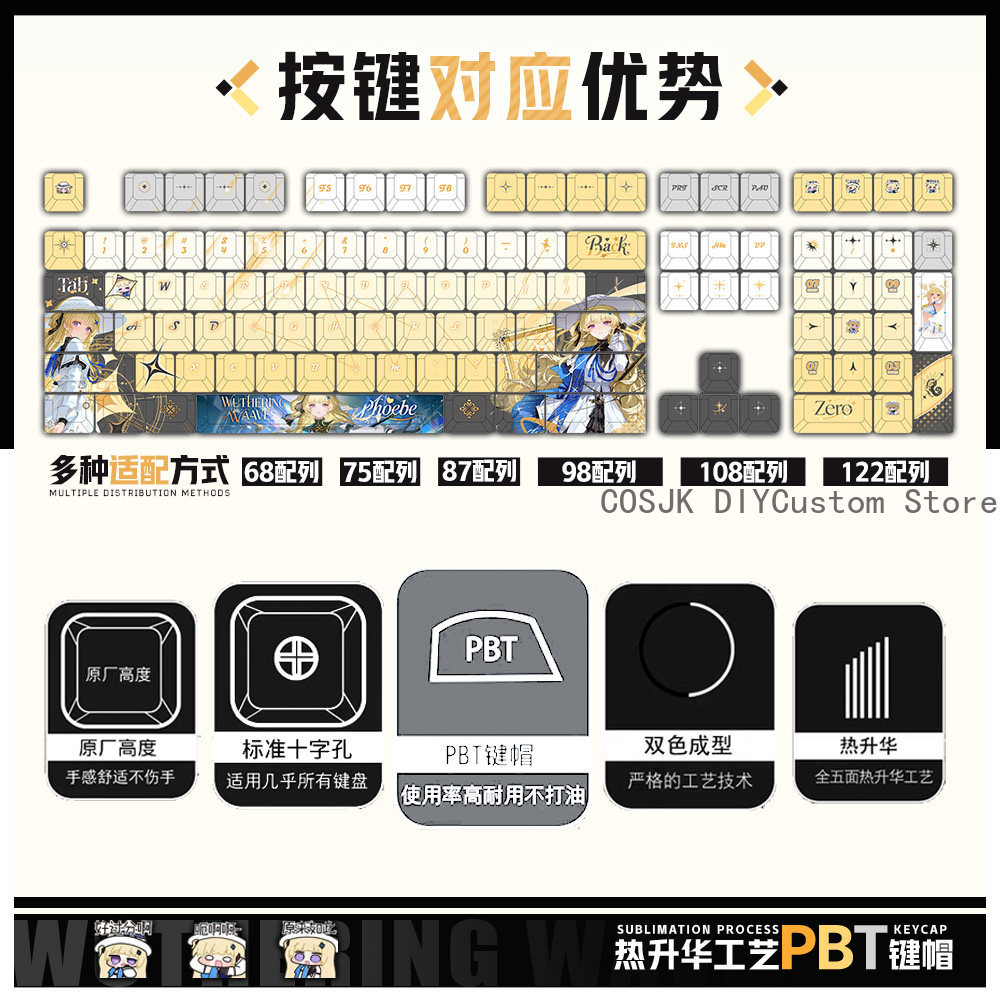 122 Keys Anime Phoebe Wutherin - Gaming Accessories Gamestop avaliação e preço