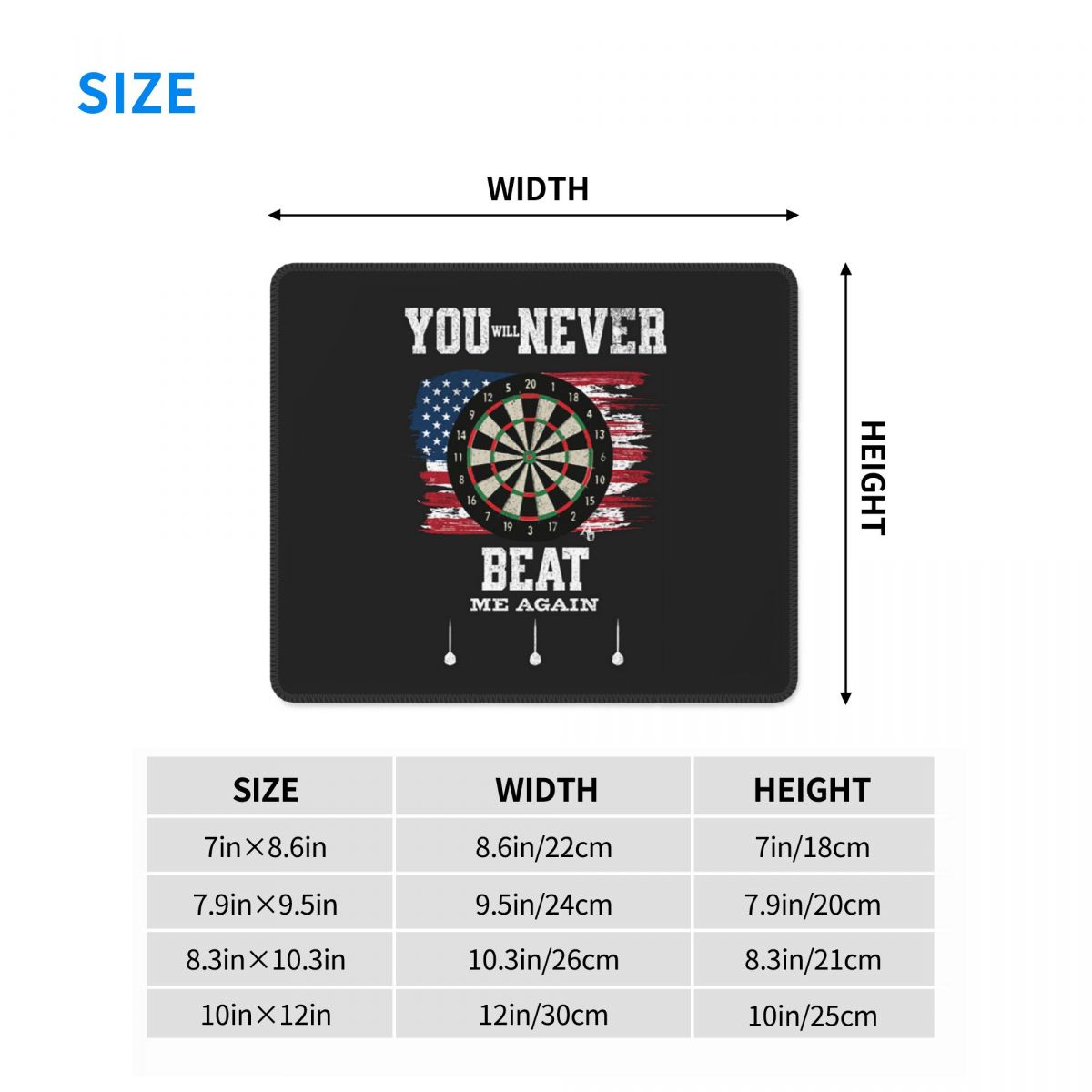 Multi-size Mouse Pad Dart Boar - Gaming Accessories Target avaliação e preço