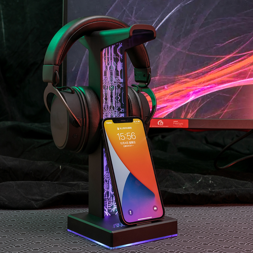 RGB Gaming Headphone Stand Dua - Gaming Accessories Setup avaliação e preço