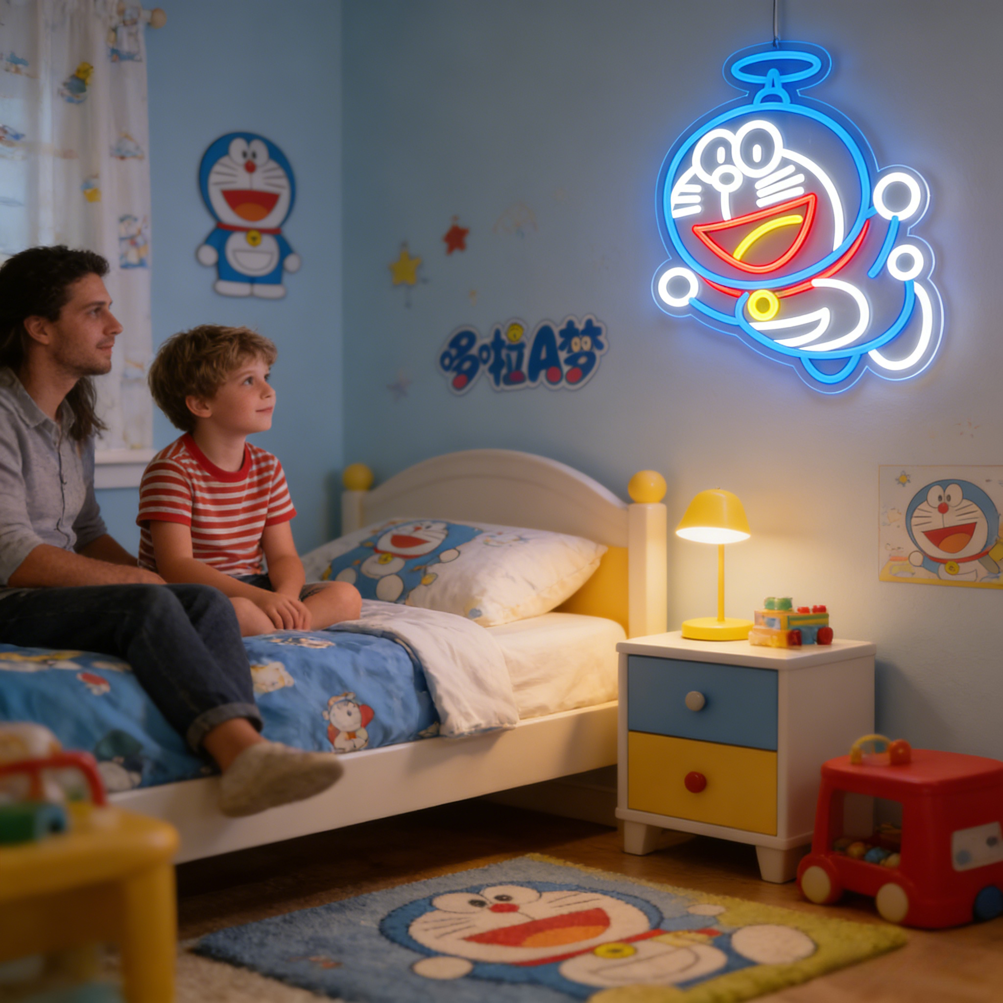 Doraemon Neon Sign LED USB Dim - Accessories For Your Gaming Room avaliação e preço